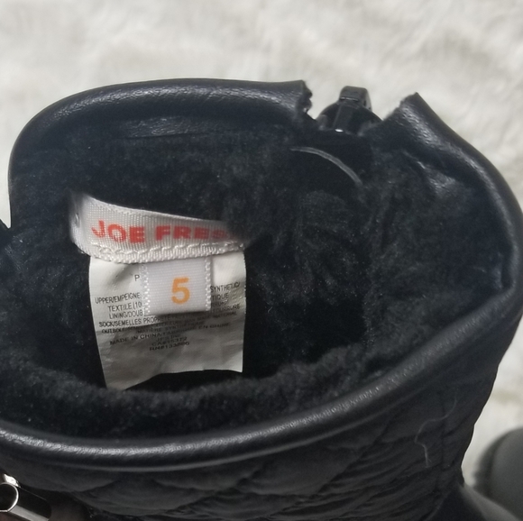 Joe Fresh Faux Leather and Quilted Boots - Picture 3 of 4